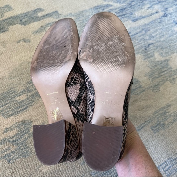 Kurt Geiger London Chelsea Block Heeled Snake Print Loafers Size 9.5 - Picture 6 of 12